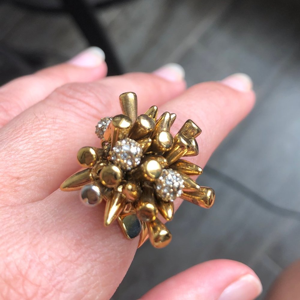 Stella & Dot gold tone adjustable  ring